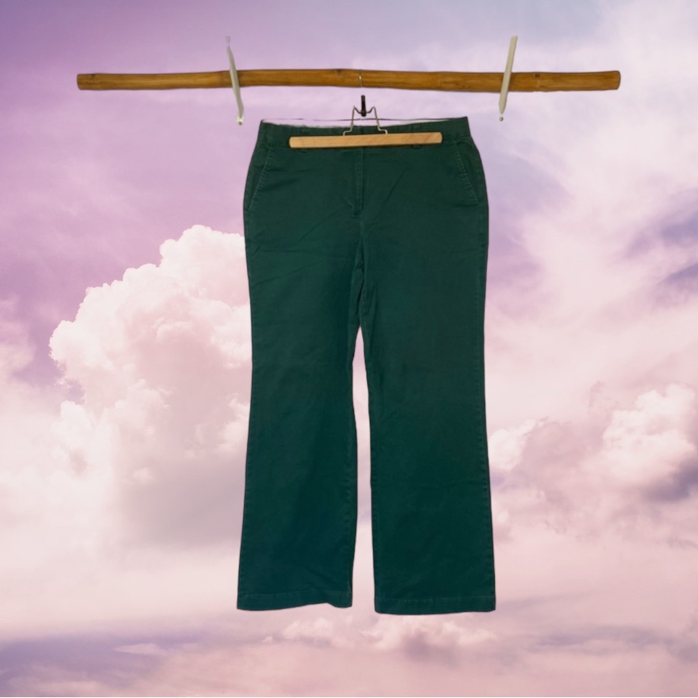 3 Pairs Chino - Lands End womens Dark Navy, Green and Blue-  Fit 2 Size 10